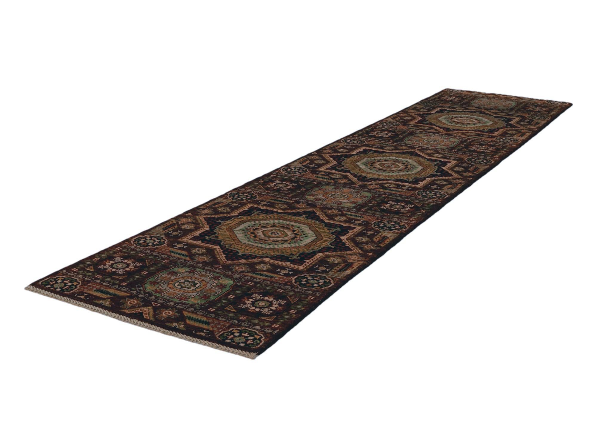 2' 7 x 11' 10 Hand Knotted Mamluk Ziegler Runner Rug