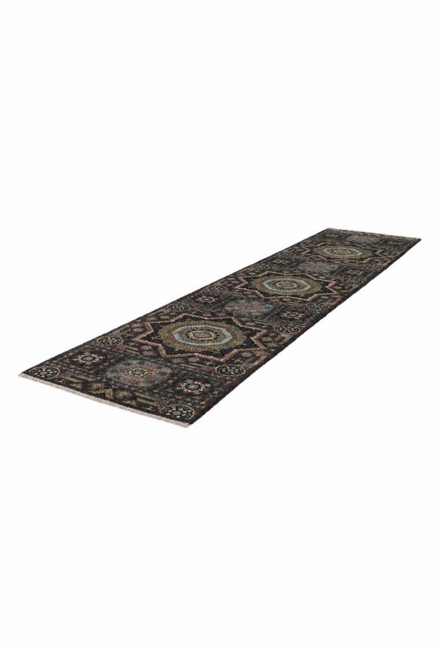 Detail image of 2' 7 x 11' 10 Hand Knotted Mamluk Ziegler Runner Rug