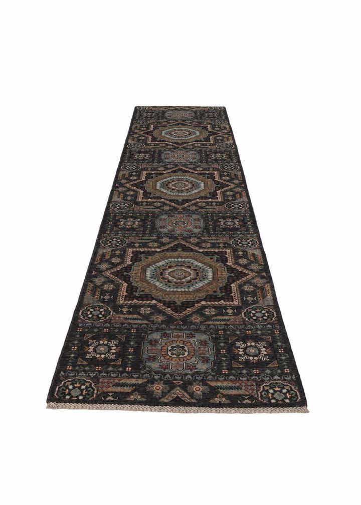 2' 7 x 11' 10 Hand Knotted Mamluk Ziegler Runner Rug