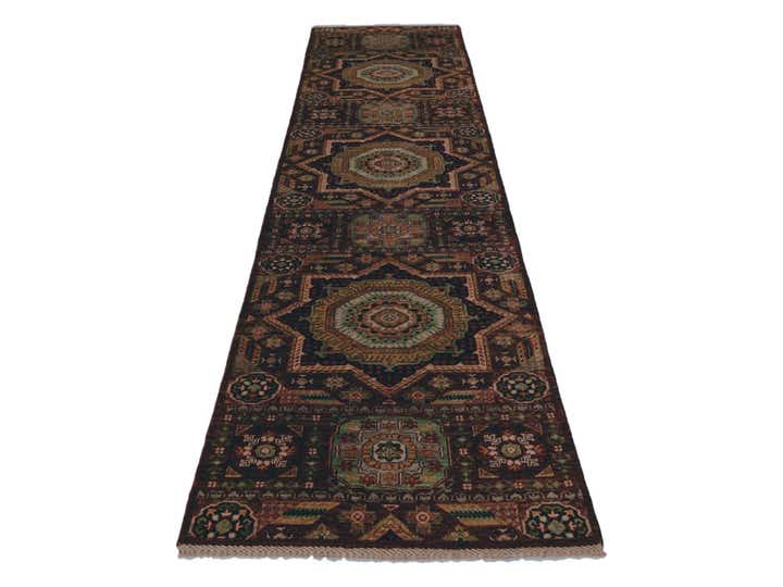 2' 7 x 11' 10 Hand Knotted Mamluk Ziegler Runner Rug