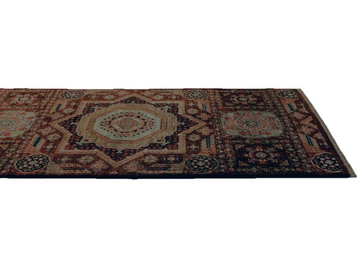 Detail image of 2' 7 x 11' 10 Hand Knotted Mamluk Ziegler Runner Rug
