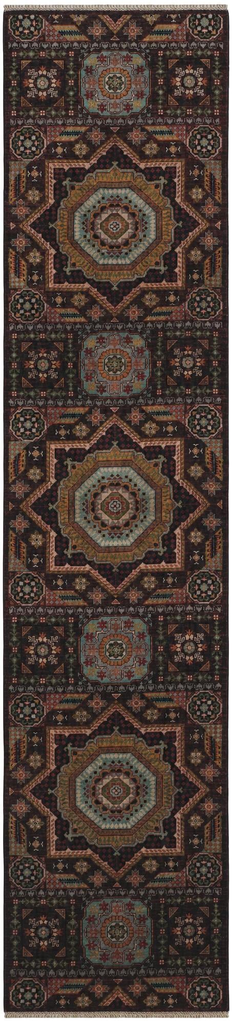 2' 7 x 11' 10 Hand Knotted Mamluk Ziegler Runner Rug