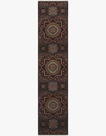 2' 7 x 11' 10 Hand Knotted Mamluk Ziegler Runner Rug