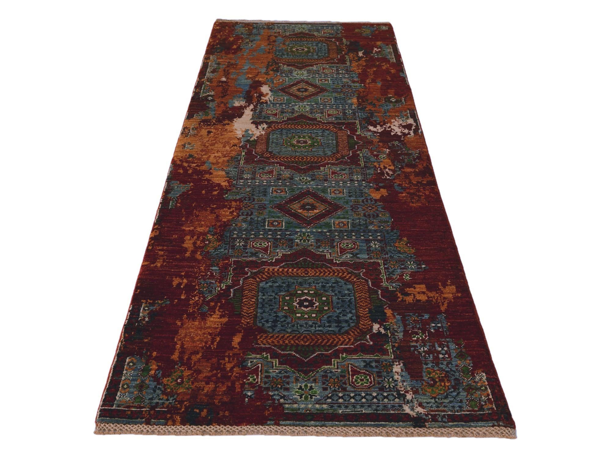 2' 10 x 8' 4 Hand Knotted Mamluk Ziegler Runner Rug
