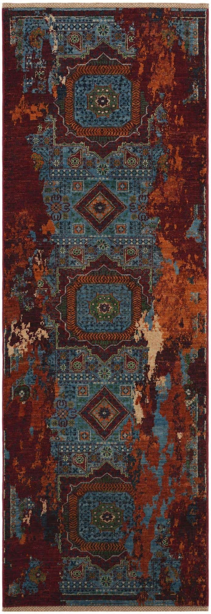 2' 10 x 8' 4 Hand Knotted Mamluk Ziegler Runner Rug