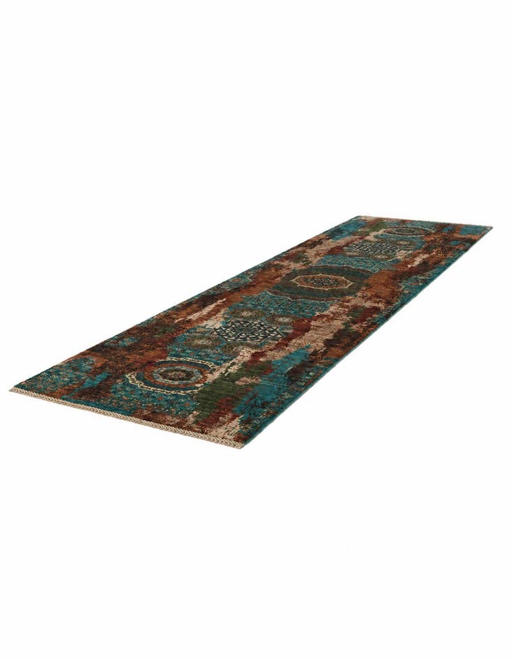 Detail image of 2' 9 x 9' 11 Hand Knotted Mamluk Ziegler Runner Rug