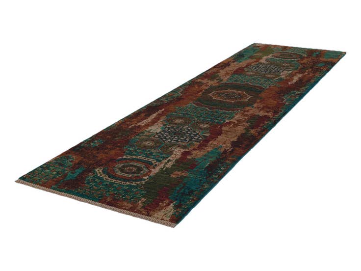 Detail image of 2' 9 x 9' 11 Hand Knotted Mamluk Ziegler Runner Rug