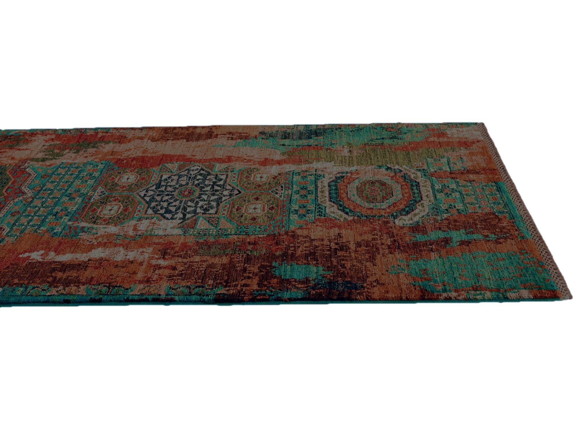 2' 9 x 9' 11 Hand Knotted Mamluk Ziegler Runner Rug
