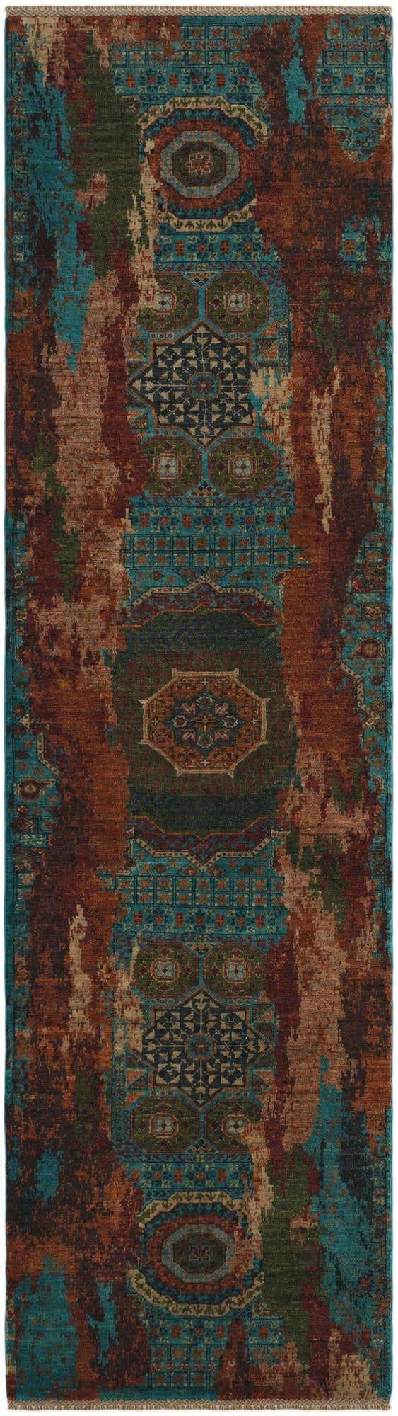 2' 9 x 9' 11 Hand Knotted Mamluk Ziegler Runner Rug