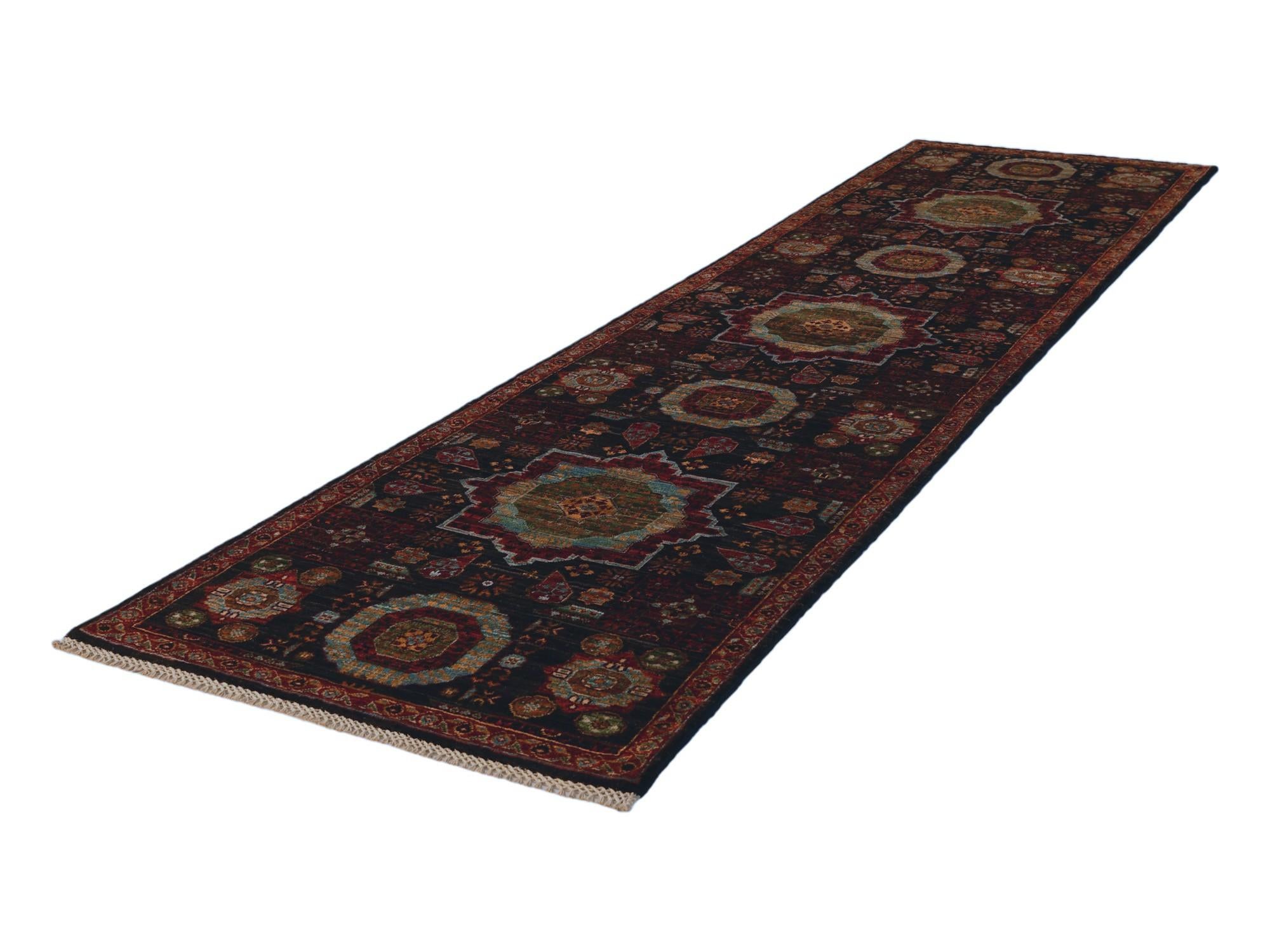 2' 7 x 9' 11 Hand Knotted Mamluk Ziegler Runner Rug