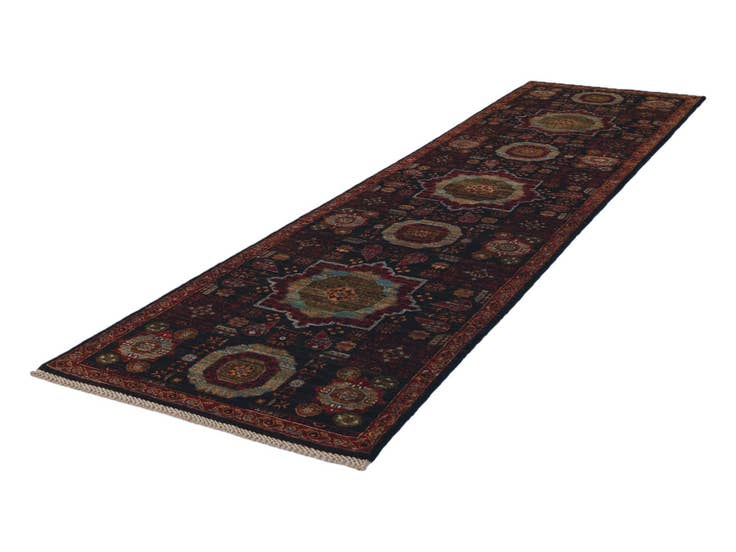 Detail image of 2' 7 x 9' 11 Hand Knotted Mamluk Ziegler Runner Rug