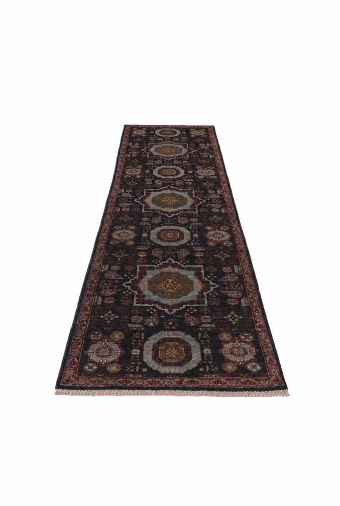 2' 7 x 9' 11 Hand Knotted Mamluk Ziegler Runner Rug