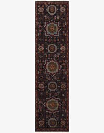2' 7 x 9' 11 Hand Knotted Mamluk Ziegler Runner Rug