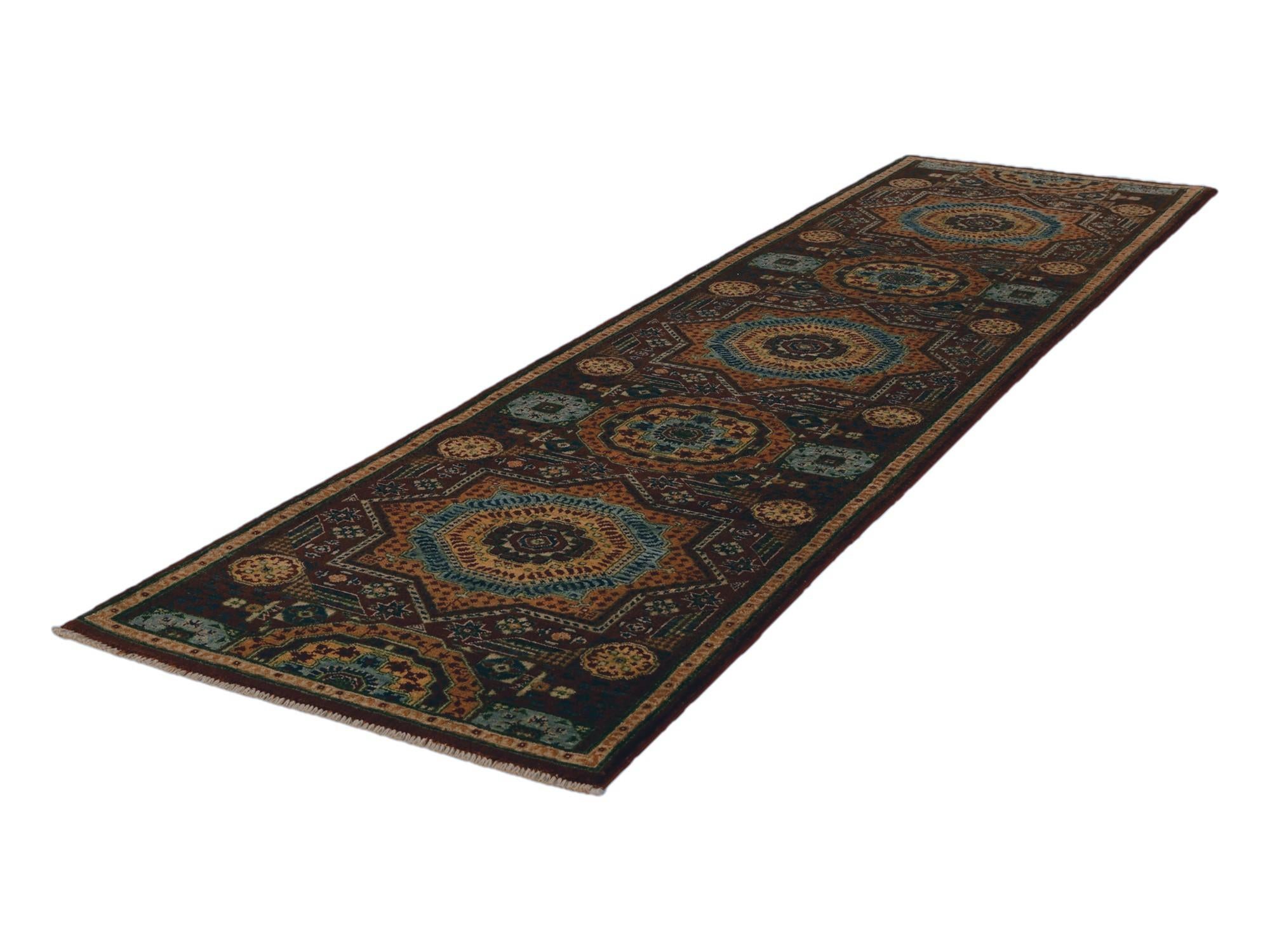 2' 9 x 9' 11 Hand Knotted Mamluk Ziegler Runner Rug