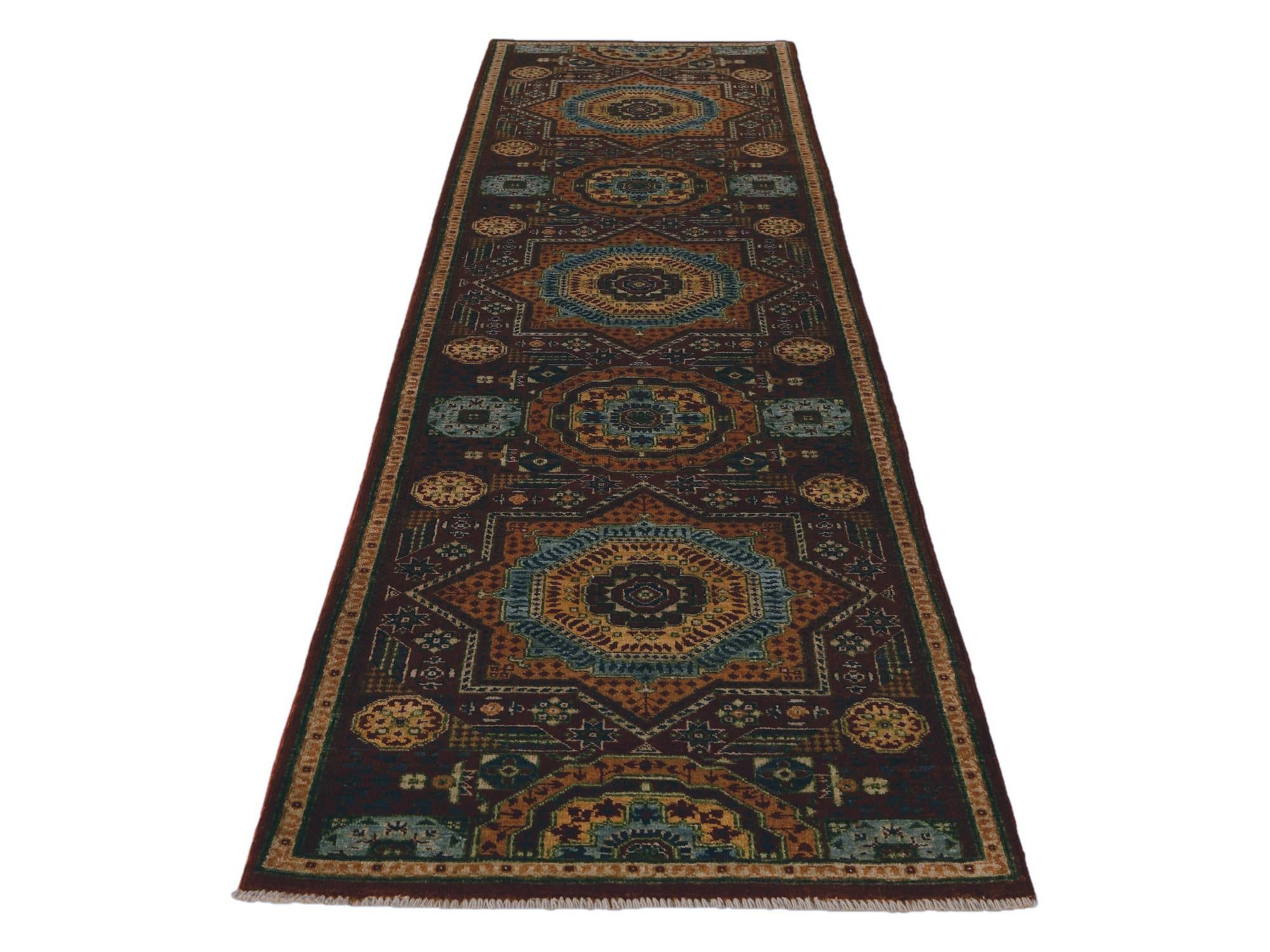 2' 9 x 9' 11 Hand Knotted Mamluk Ziegler Runner Rug