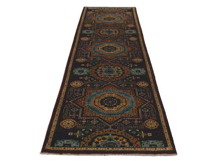 2' 9 x 9' 11 Hand Knotted Mamluk Ziegler Runner Rug