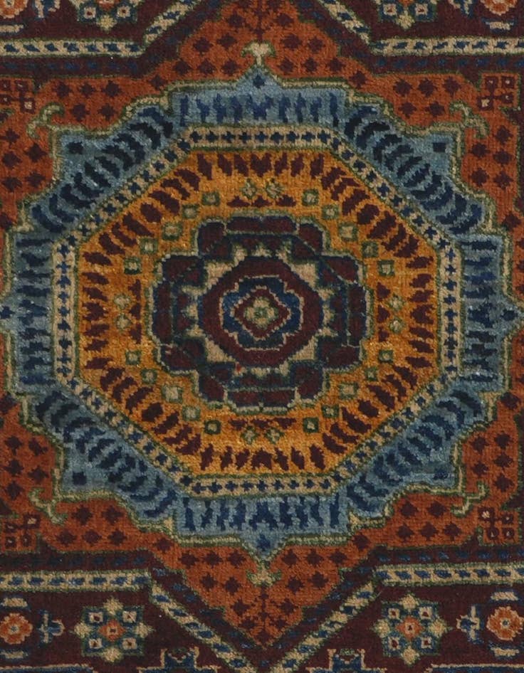 Detail image of 2' 9 x 9' 11 Hand Knotted Mamluk Ziegler Runner Rug