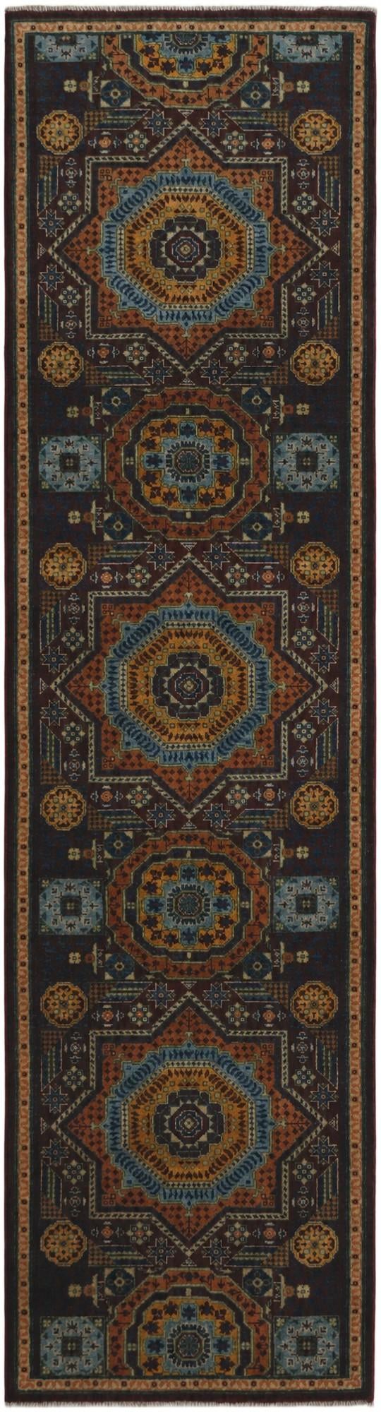 2' 9 x 9' 11 Hand Knotted Mamluk Ziegler Runner Rug