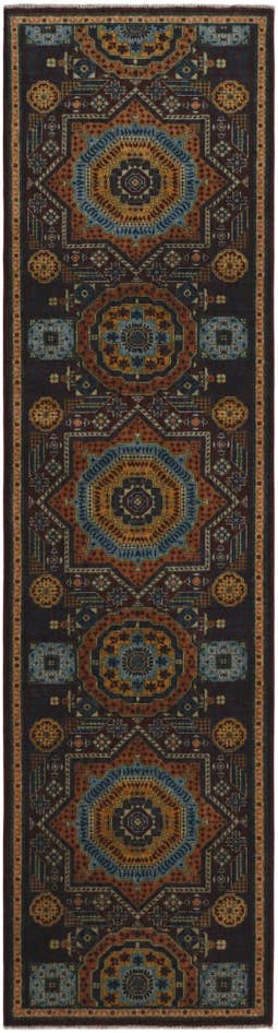 Detail image of 2' 9 x 9' 11 Hand Knotted Mamluk Ziegler Runner Rug