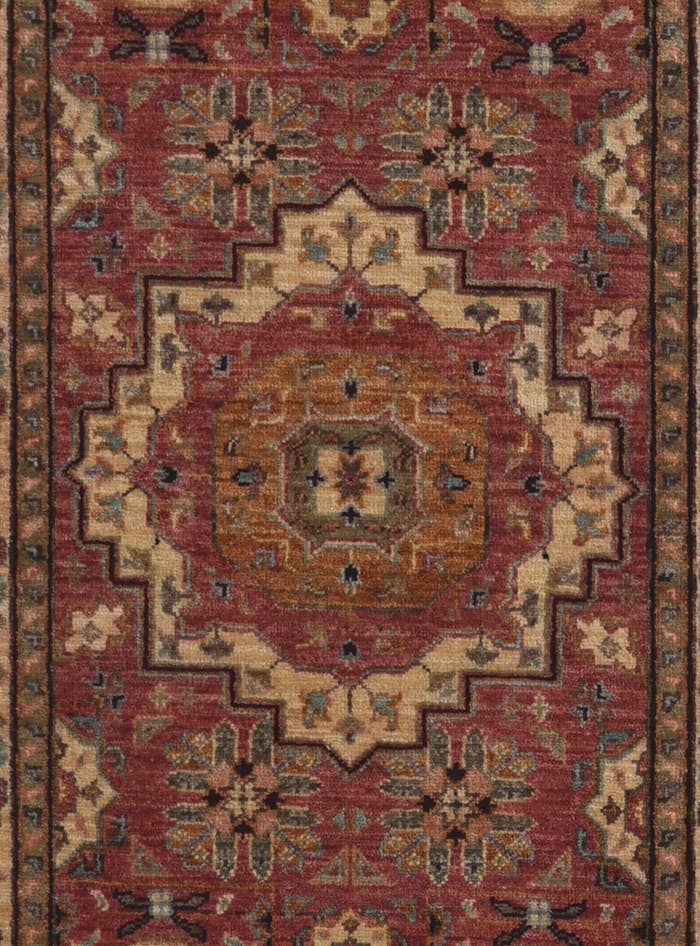 Detail image of 2' 7 x 10' Hand Knotted Mamluk Ziegler Runner Rug