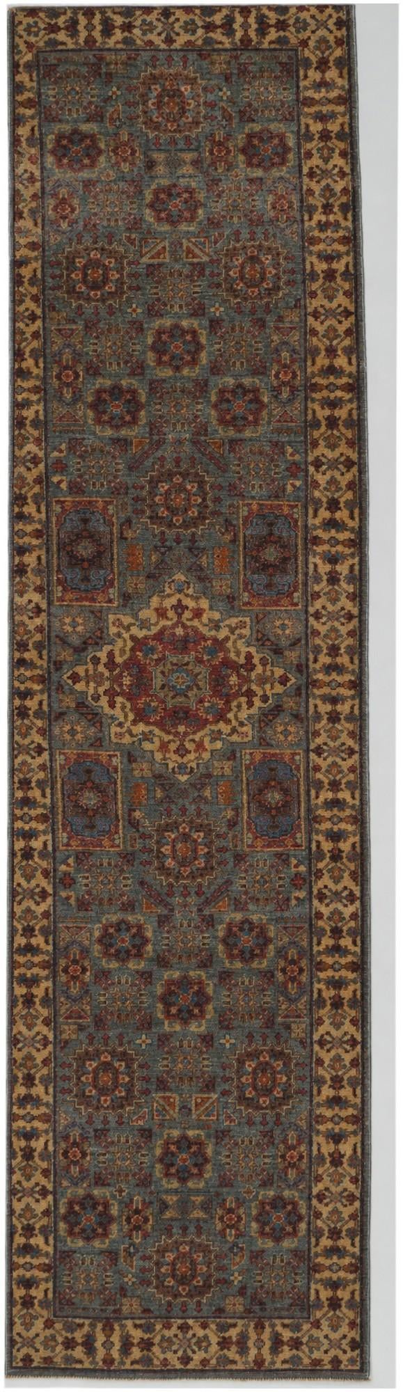 2' 9 x 10' 1 Hand Knotted Mamluk Ziegler Runner Rug