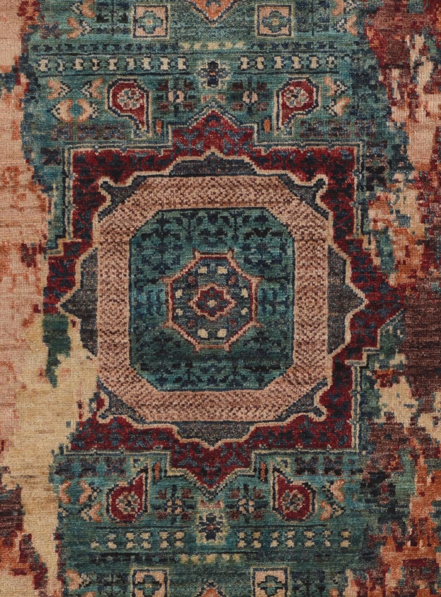 3' x 10' 1 Hand Knotted Mamluk Ziegler Runner Rug
