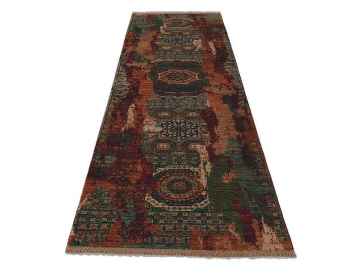 3' x 10' 4 Hand Knotted Mamluk Ziegler Runner Rug