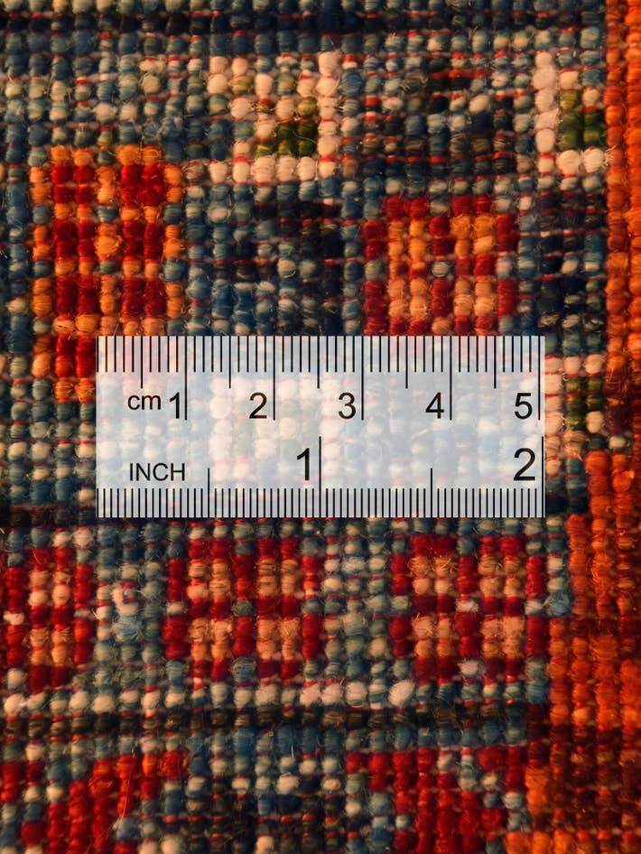 Detail image of 3' x 10' 4 Hand Knotted Mamluk Ziegler Runner Rug