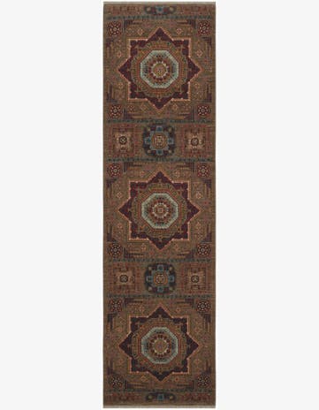 2' 9 x 9' 9 Hand Knotted Mamluk Ziegler Runner Rug