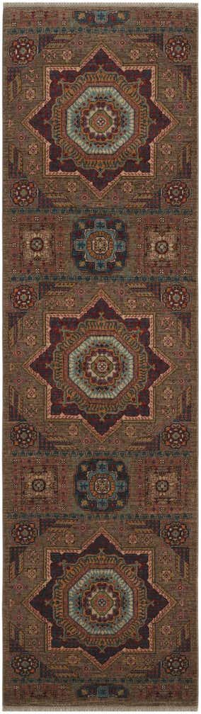 2' 9 x 9' 9 Hand Knotted Mamluk Ziegler Runner Rug