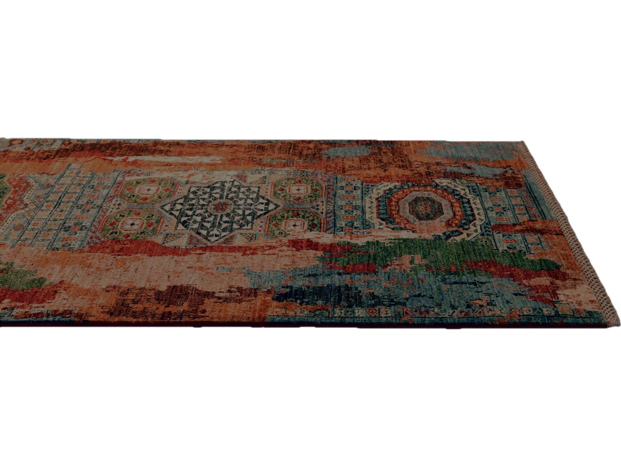 3' x 10' 4 Hand Knotted Mamluk Ziegler Runner Rug