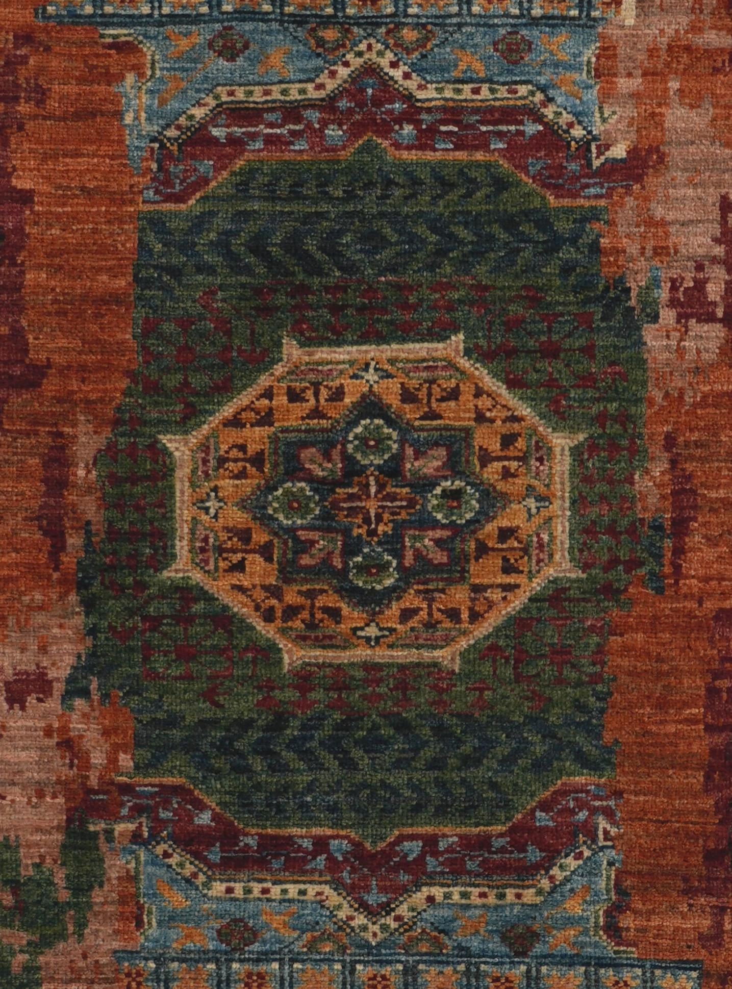 3' x 10' 4 Hand Knotted Mamluk Ziegler Runner Rug