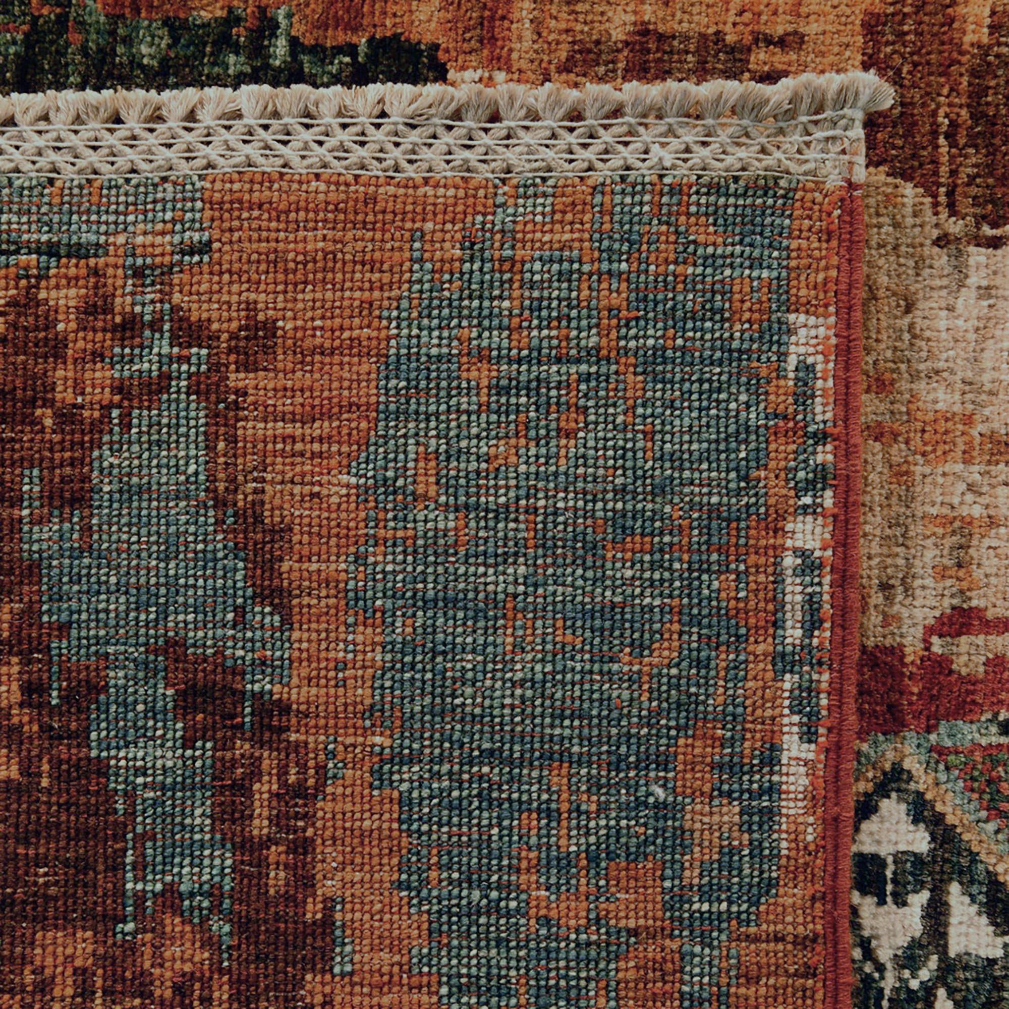 90cm x 315cm anudado a mano Mamluk Ziegler Alfombra Pasillera