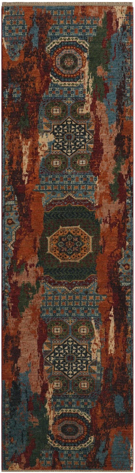 3' x 10' 4 Hand Knotted Mamluk Ziegler Runner Rug