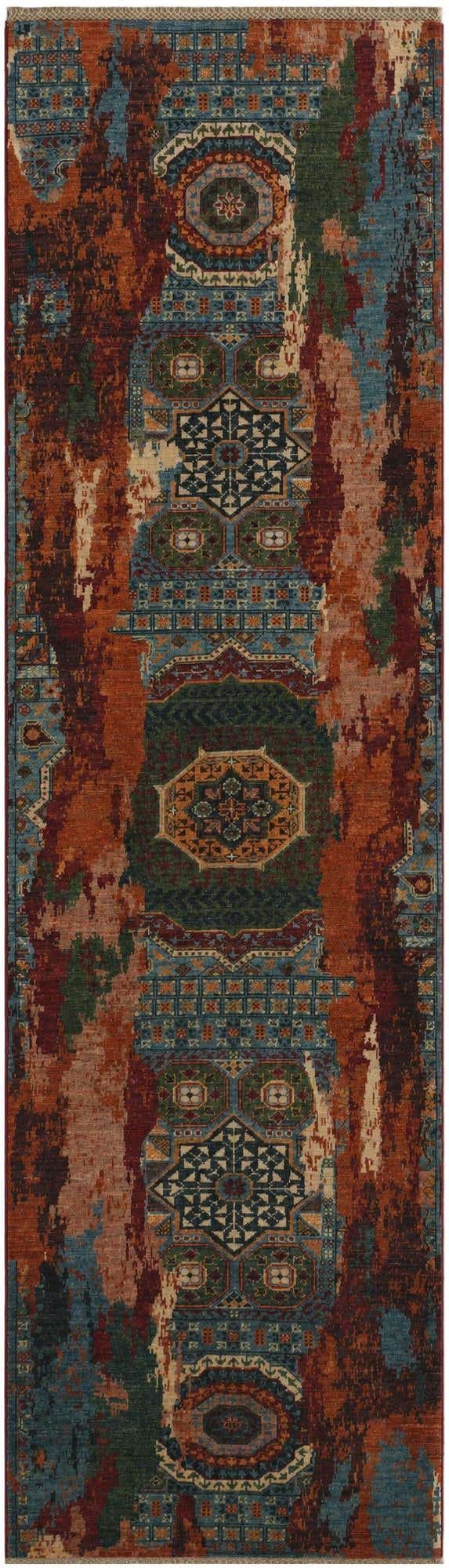 3' x 10' 4 Hand Knotted Mamluk Ziegler Runner Rug