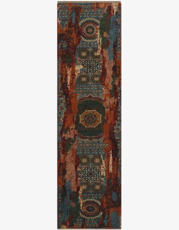 3' x 10' 4 Hand Knotted Mamluk Ziegler Runner Rug