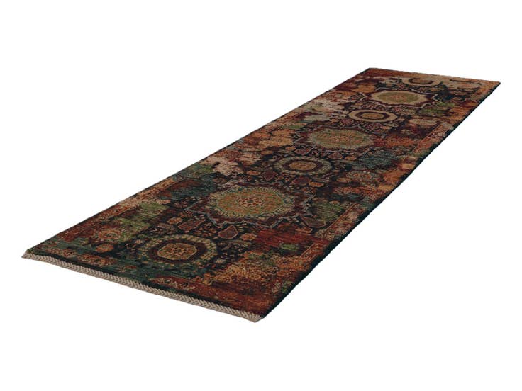 Detail image of 2' 7 x 9' 8 Hand Knotted Mamluk Ziegler Runner Rug