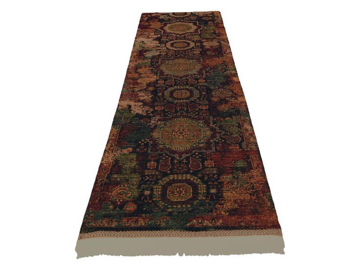Detail image of 2' 7 x 9' 8 Hand Knotted Mamluk Ziegler Runner Rug