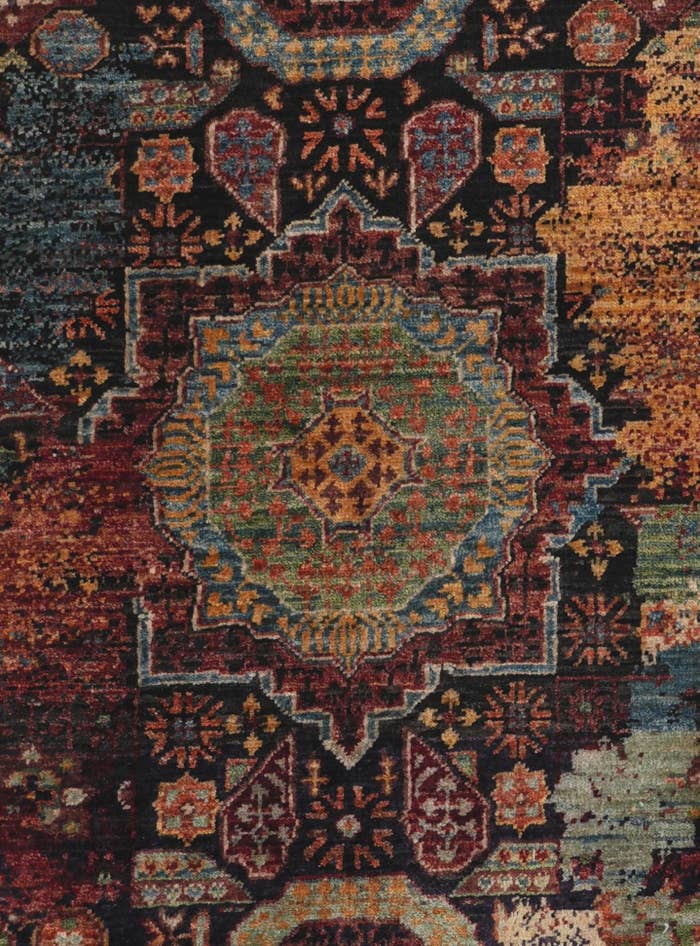 Detail image of 2' 7 x 9' 8 Hand Knotted Mamluk Ziegler Runner Rug
