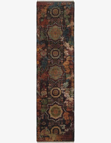 2' 7 x 9' 8 Hand Knotted Mamluk Ziegler Runner Rug