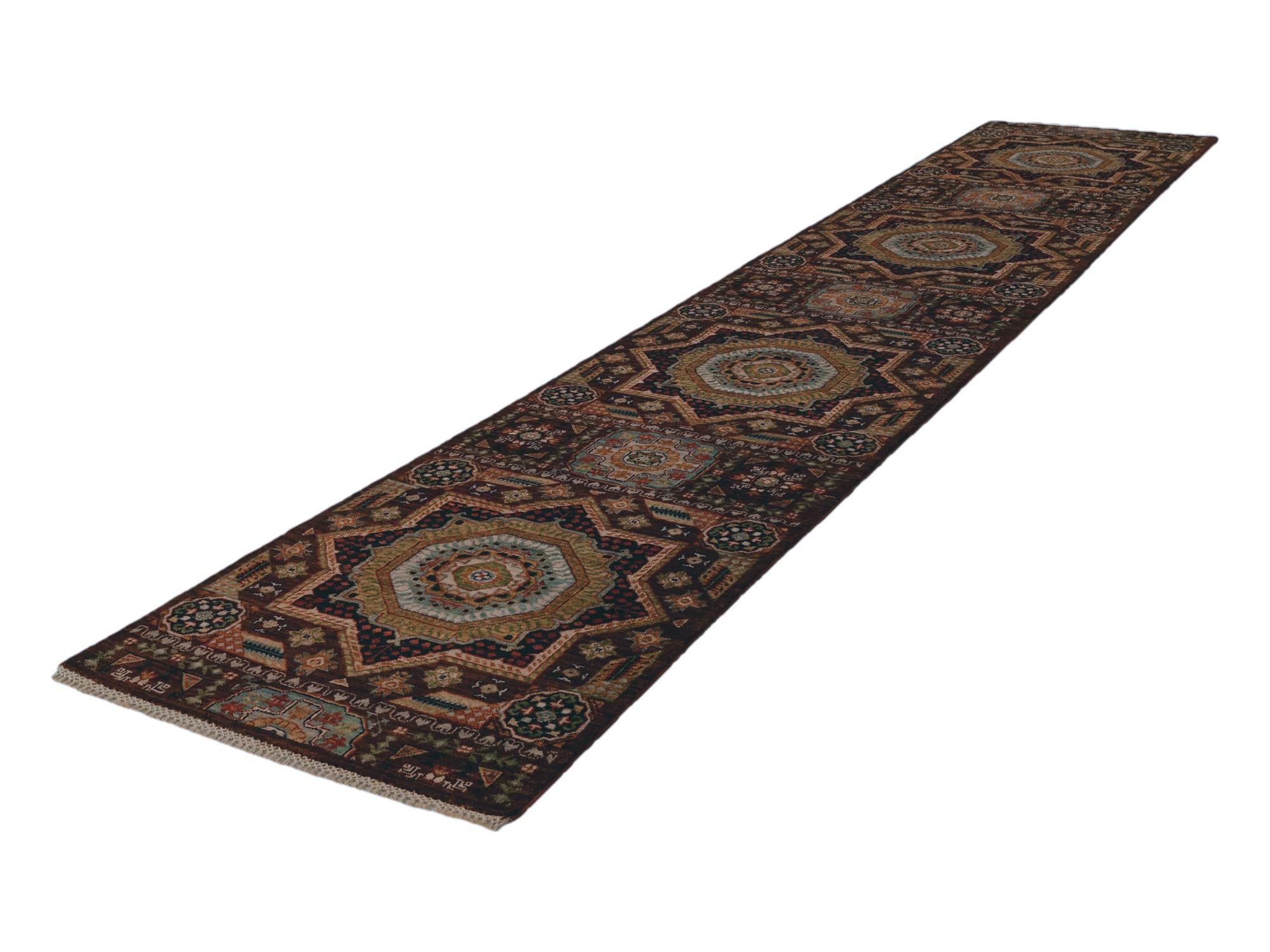 2' 8 x 13' 8 Hand Knotted Mamluk Ziegler Runner Rug