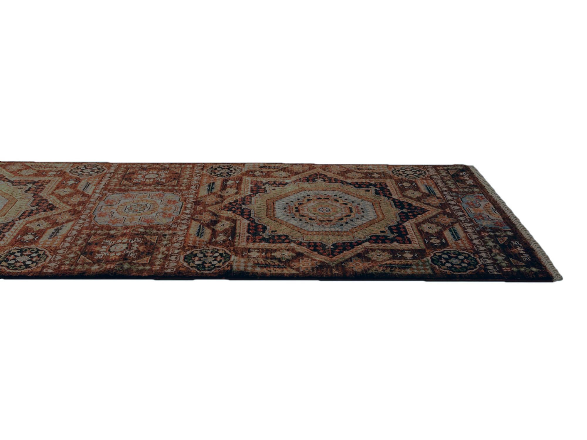 2' 8 x 13' 8 Hand Knotted Mamluk Ziegler Runner Rug