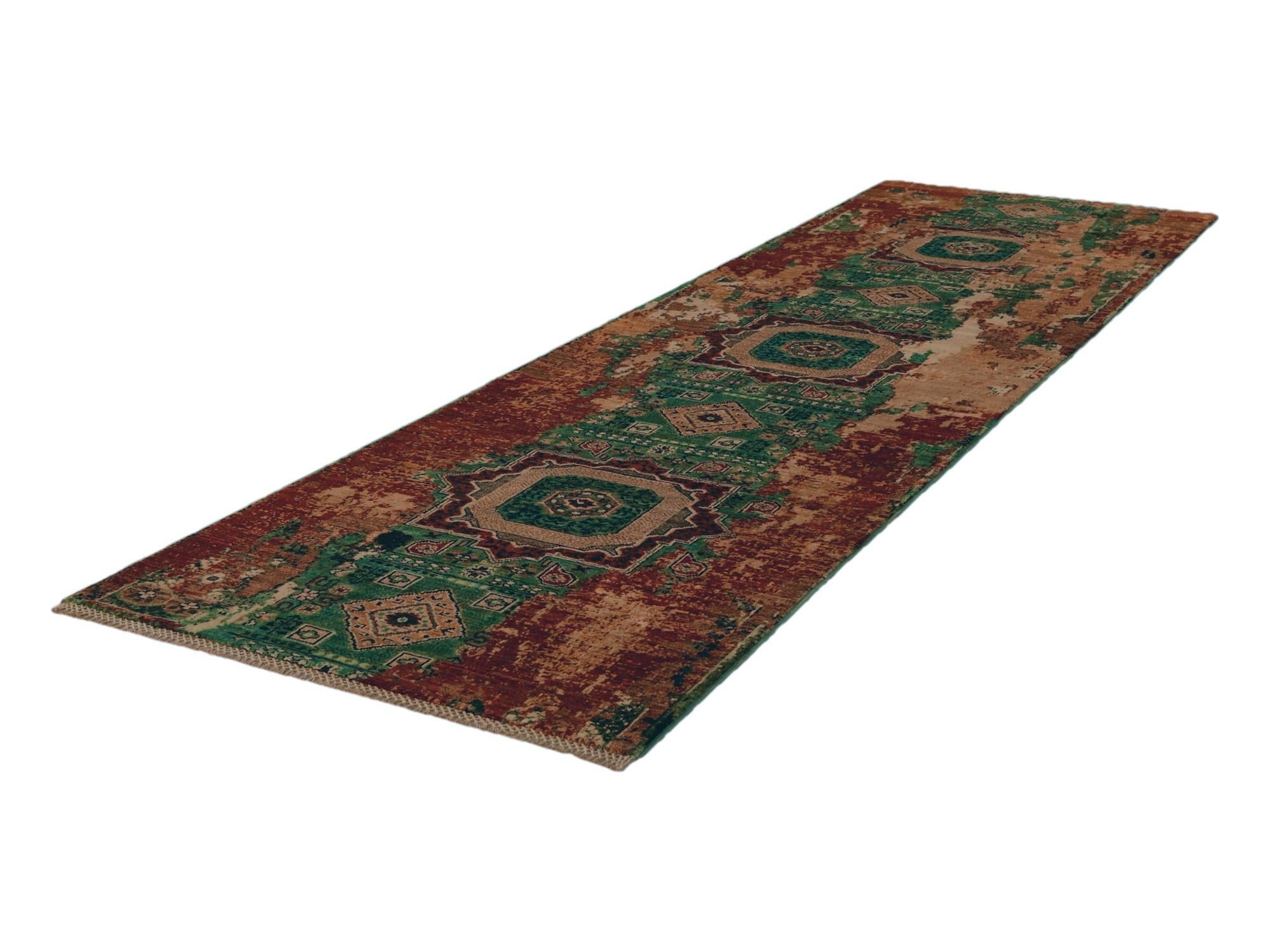 3' x 10' 2 Hand Knotted Mamluk Ziegler Runner Rug