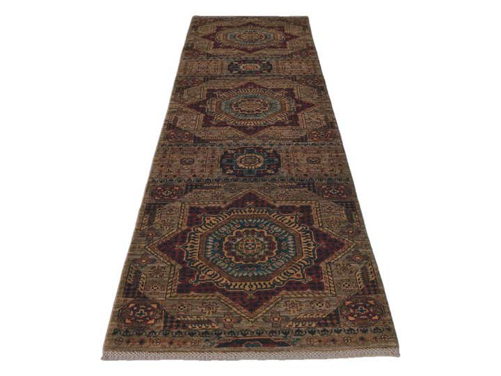 2' 8 x 9' 9 Hand Knotted Mamluk Ziegler Runner Rug
