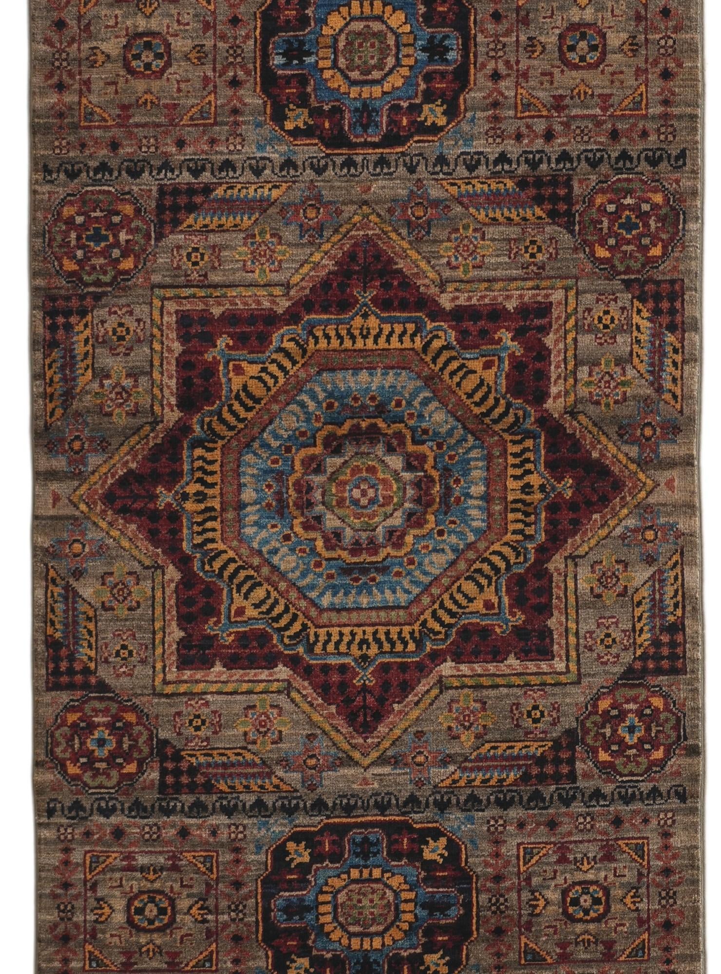 2' 8 x 9' 9 Hand Knotted Mamluk Ziegler Runner Rug