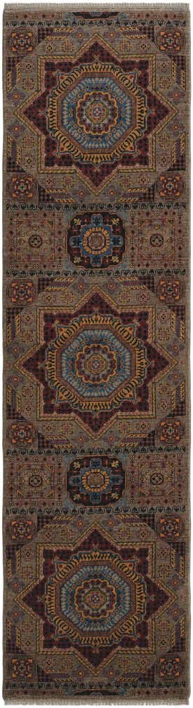 2' 8 x 9' 9 Hand Knotted Mamluk Ziegler Runner Rug
