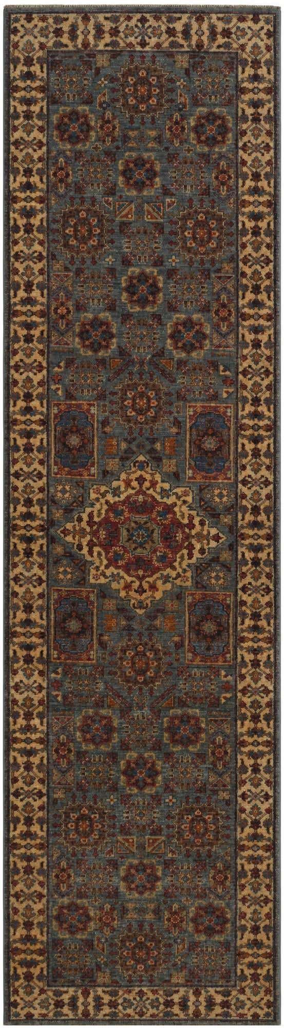 2' 9 x 10' Hand Knotted Mamluk Ziegler Runner Rug