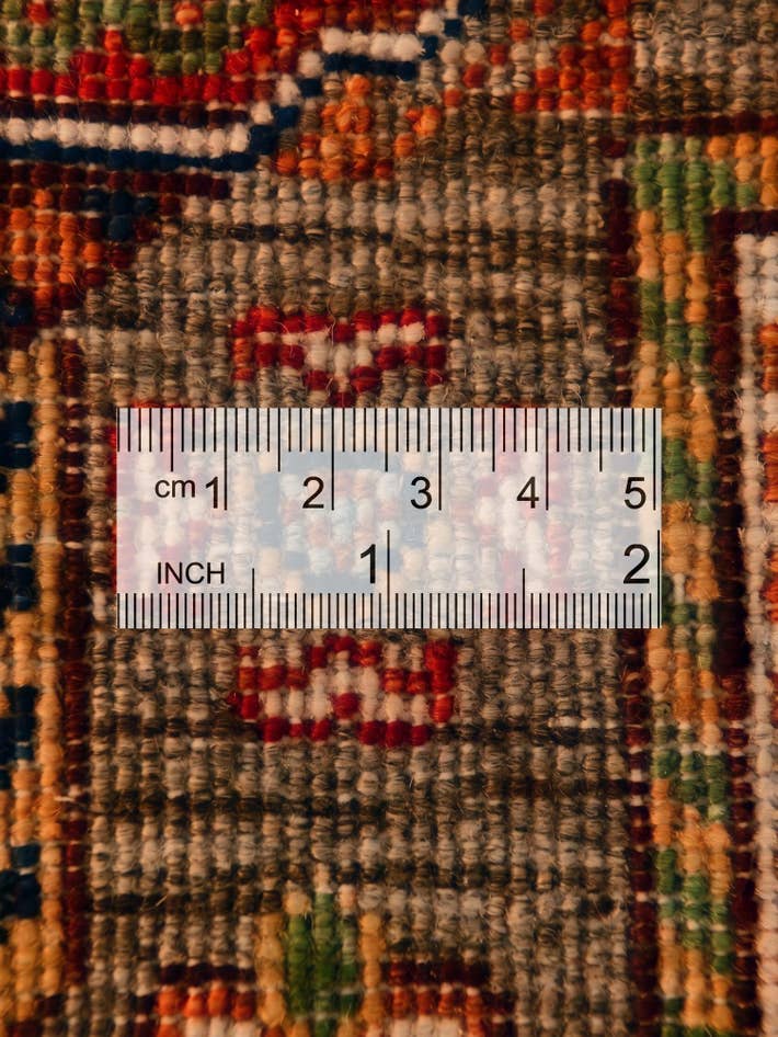 Detail image of 2' 9 x 10' Hand Knotted Mamluk Ziegler Runner Rug
