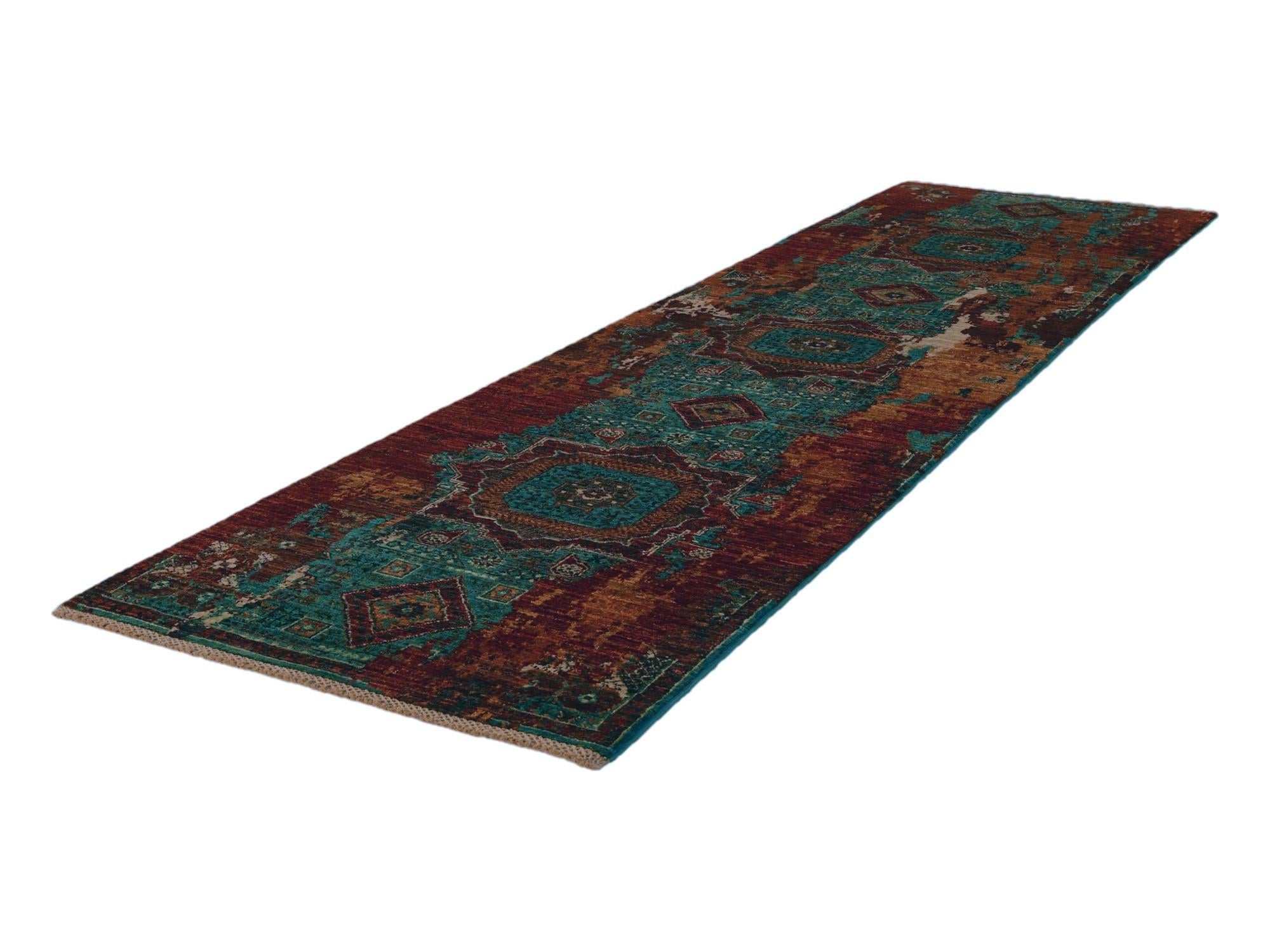2' 10 x 10' 4 Hand Knotted Mamluk Ziegler Runner Rug