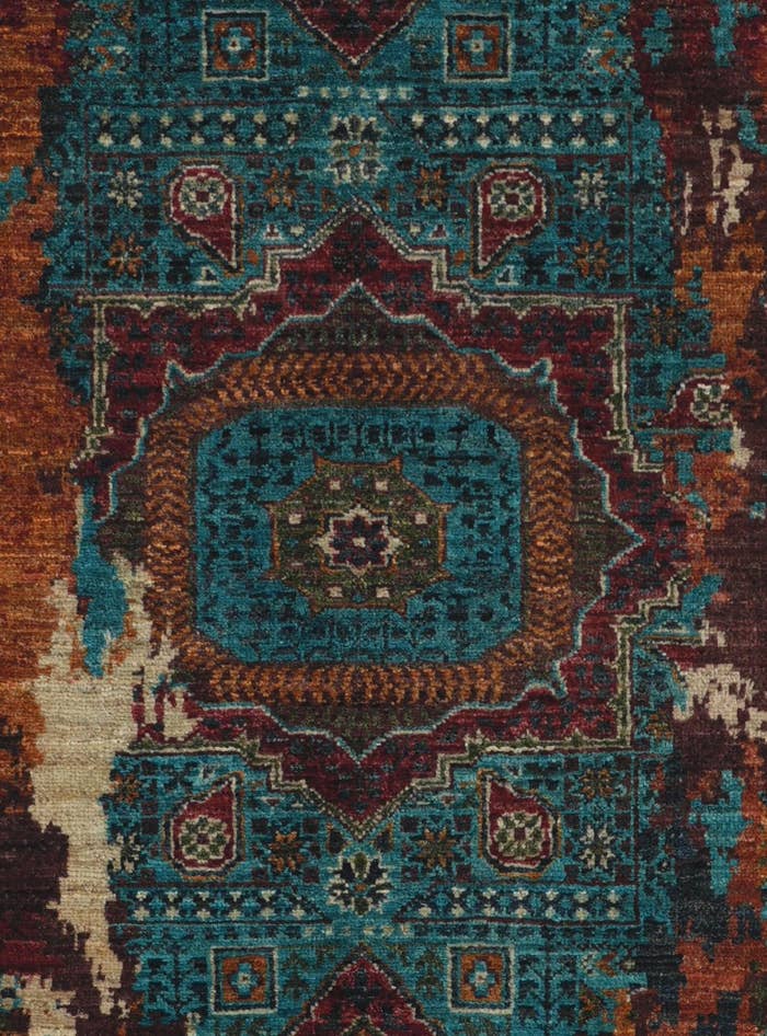 Detail image of 2' 10 x 10' 4 Hand Knotted Mamluk Ziegler Runner Rug